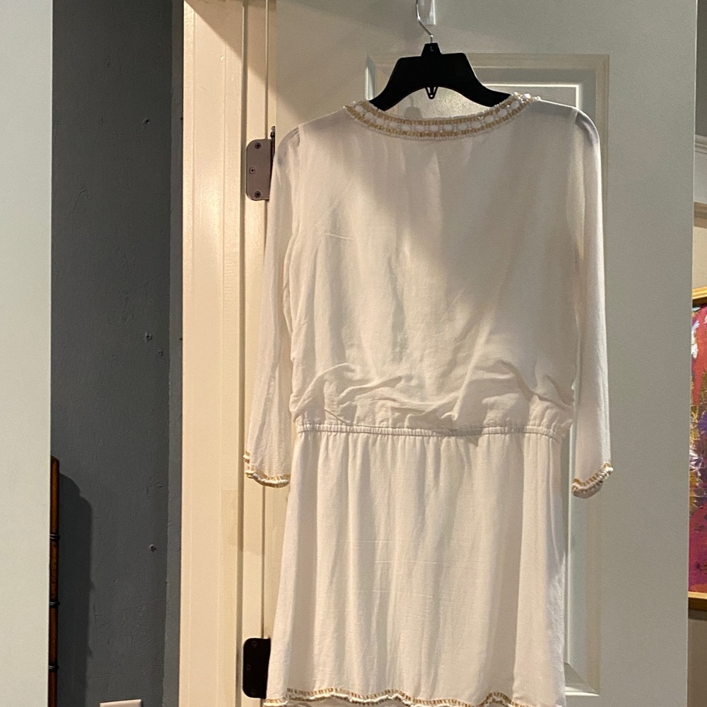 Lilly Pulitzer white Beaded Scoop-Neck Mini Dress - Picture 5 of 5